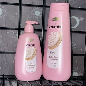 Crumbl X Dove Nilla Bean Cupcake Body & Hand Wash set